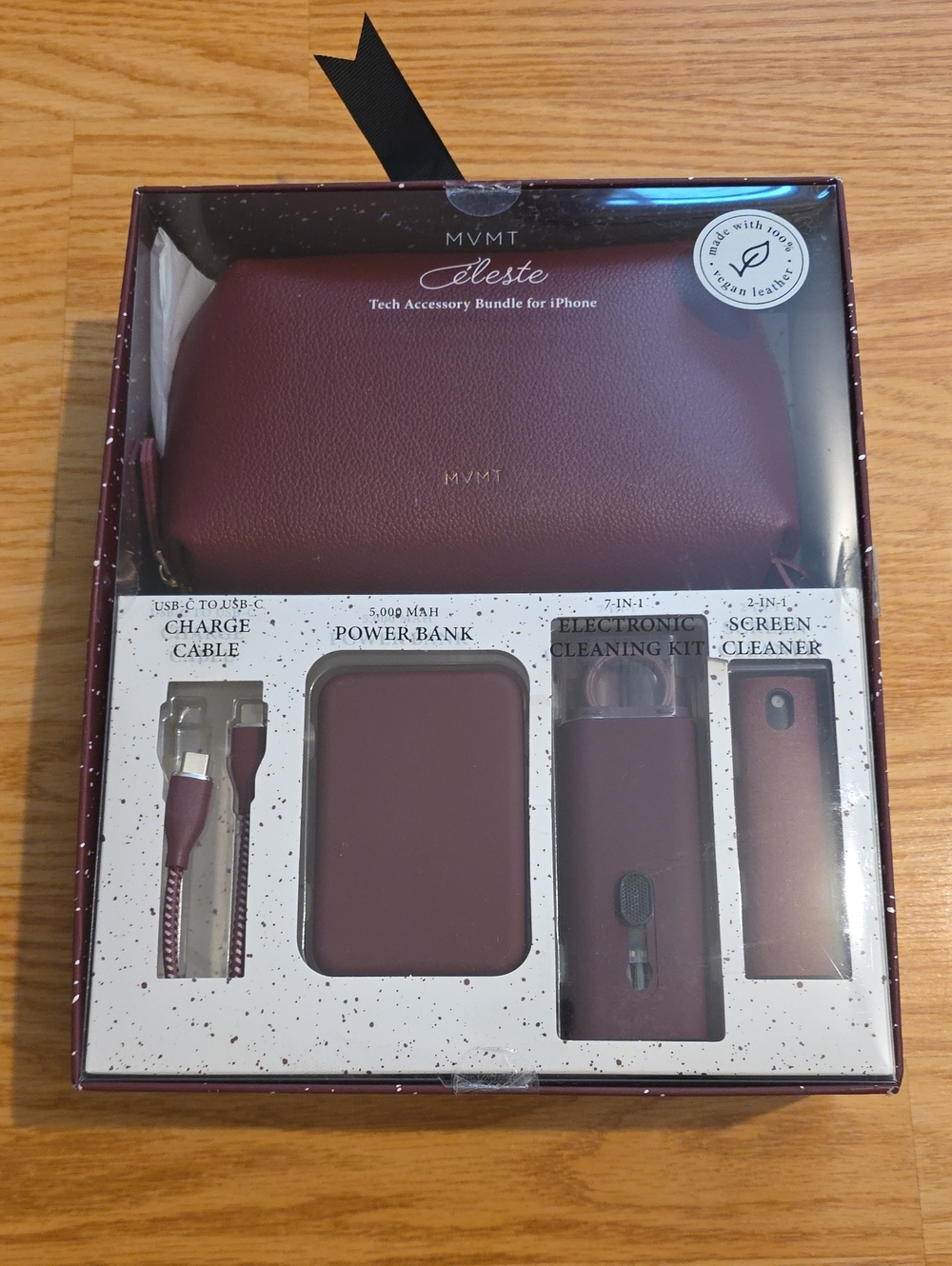 MVMT Celeste Maroon Tech Accessory Bundle